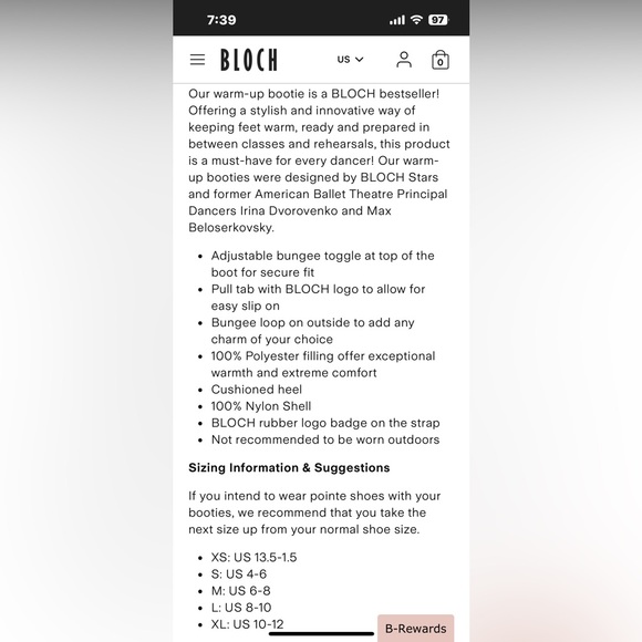 NWT Woman’s BLOCH Warm Up Bootie Dance Shoes - Picture 5 of 5